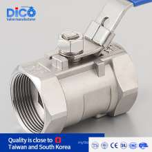 Direct factor 1000wog stainless steel 1pc ball valve